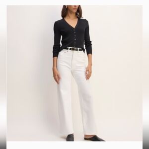 Everlane Way High Sailor Jean in White - 29 Short